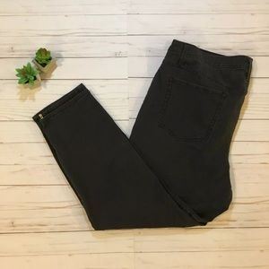 Pure Energy 22W Black Jean Leggings Zip Ankle